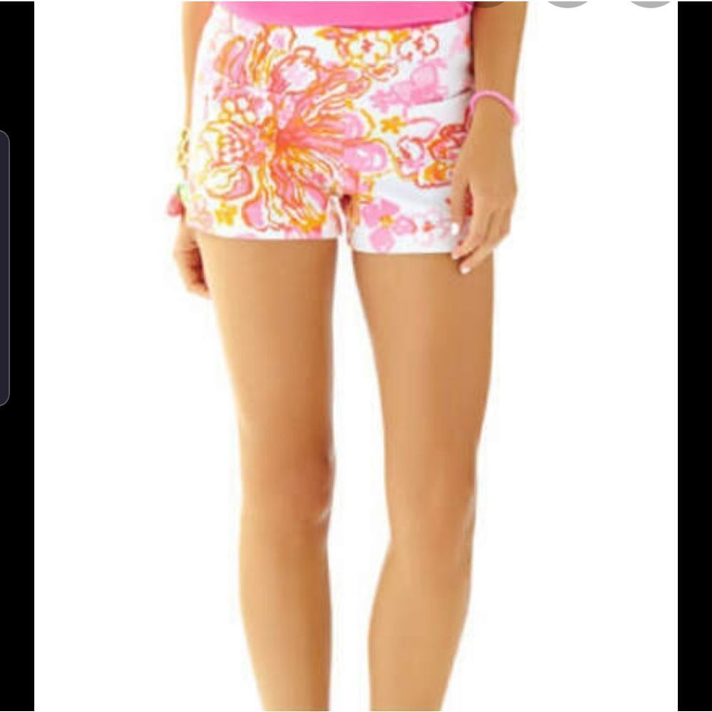 Lilly Pulitzer alycia shorts resort white happines